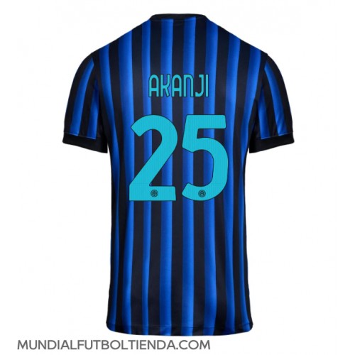 Camiseta Inter Milan Manuel Akanji #25 Primera Equipación Replica 2025-26 mangas cortas